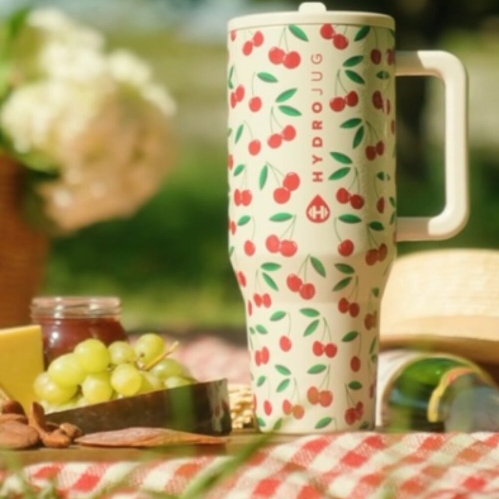 🍒 LIMITED EDITION "Cherry" HydroJug 40oz Traveler with Accessories NWT - Picture 9 of 9